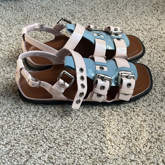 Miu Miu Pink and Blue Sandals - Picture 2 of 4